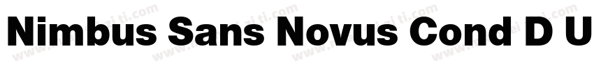 Nimbus Sans Novus Cond D Ultra字体转换